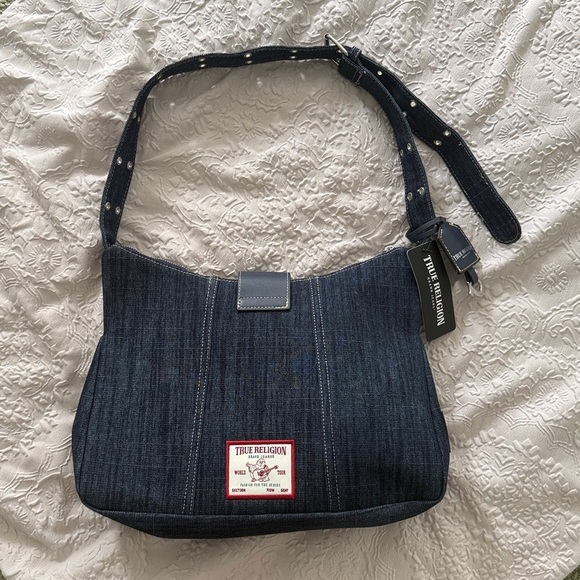 True Religion Dark Denim Hobo Bag - Picture 6 of 12